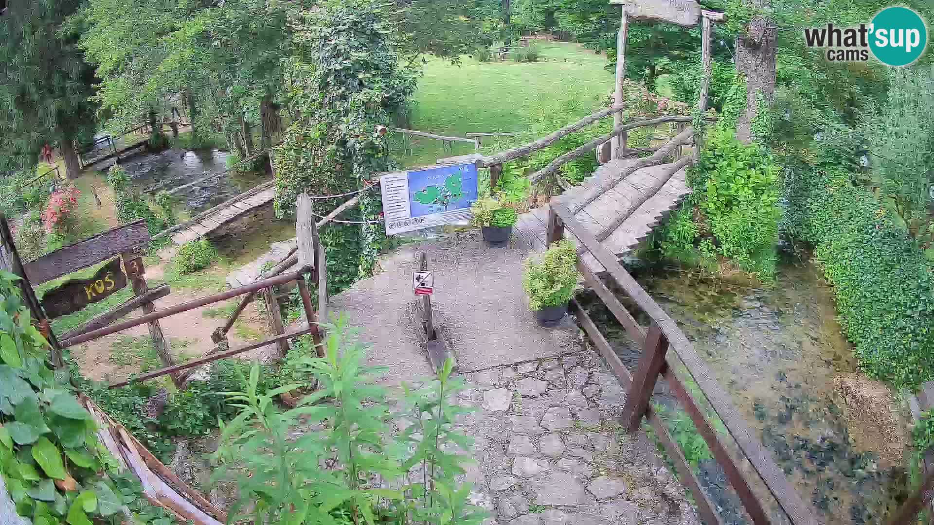 Jezera na reki Slunjčica v Rastokah