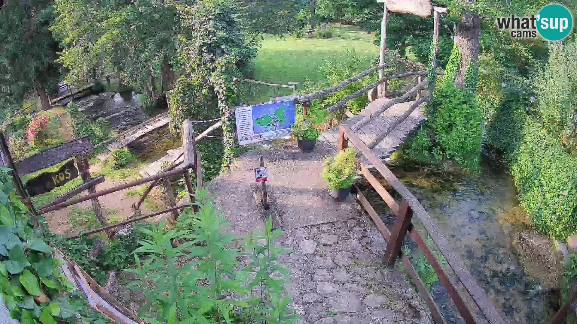 Jezera na reki Slunjčica v Rastokah