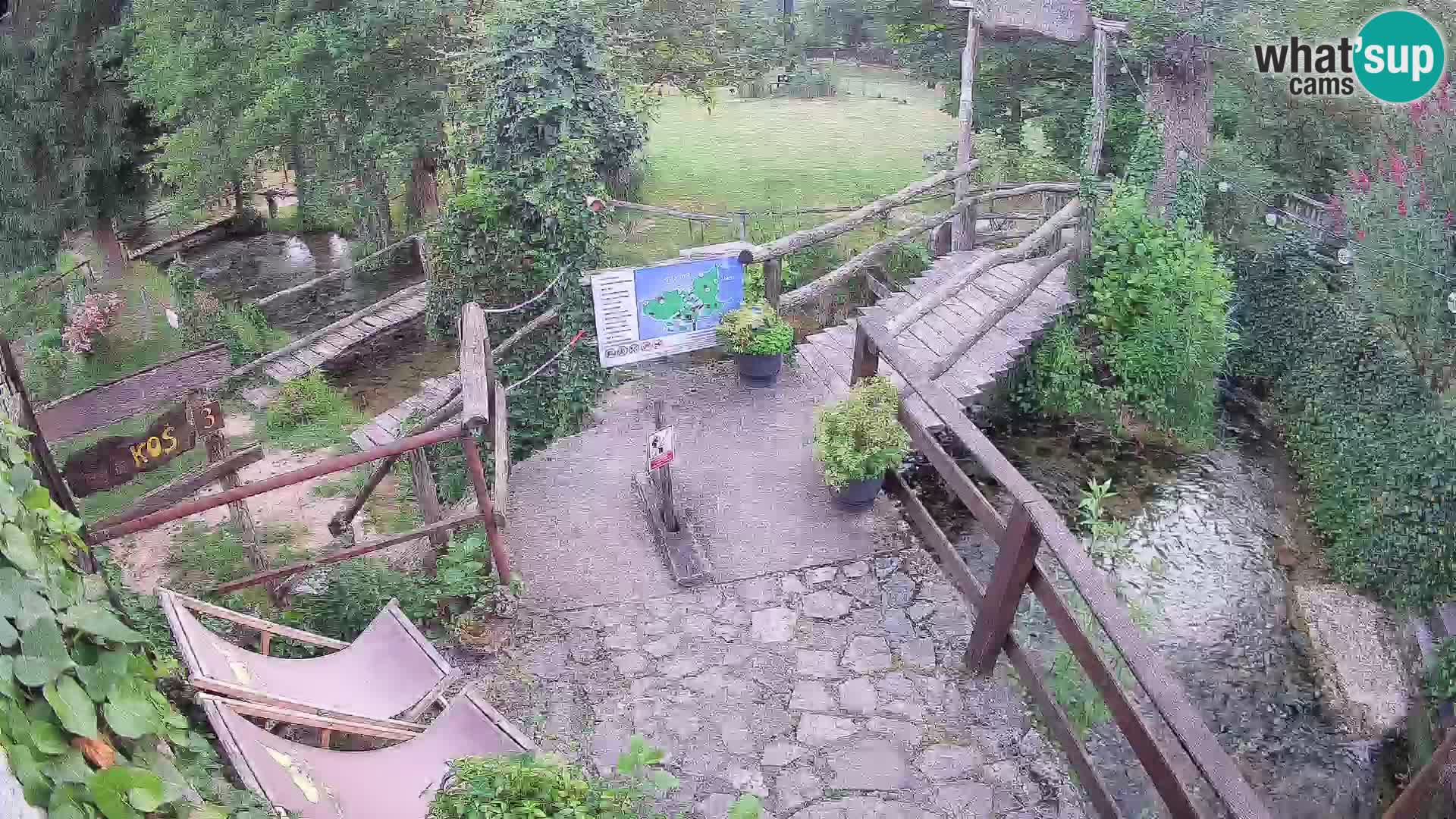 lagos en el río Slunjčica en Rastoke