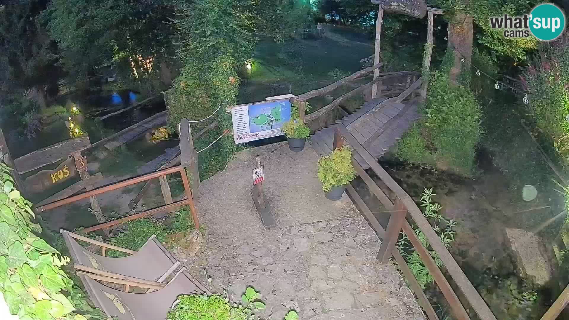 lagos en el río Slunjčica en Rastoke