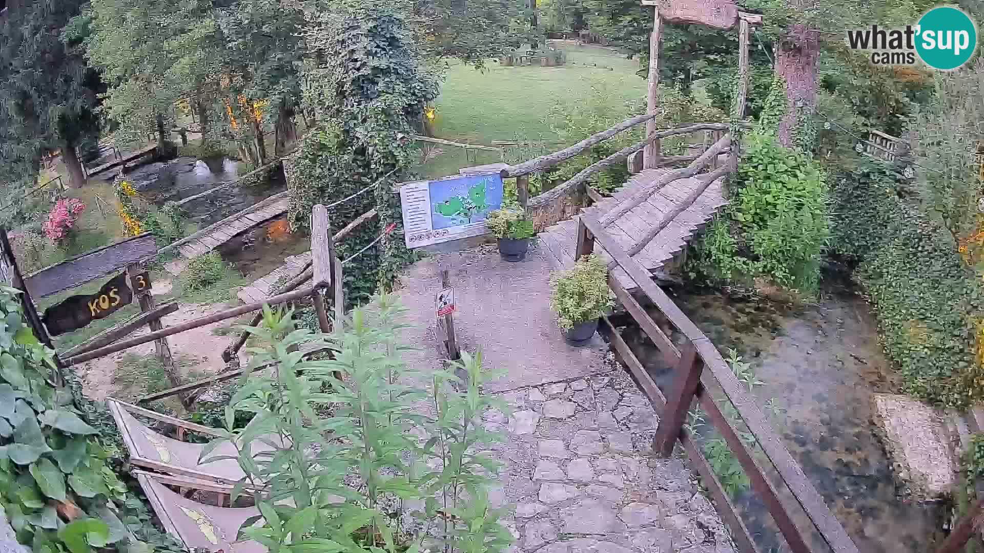 Seen auf dem Fluss Slunjčica in Rastoke