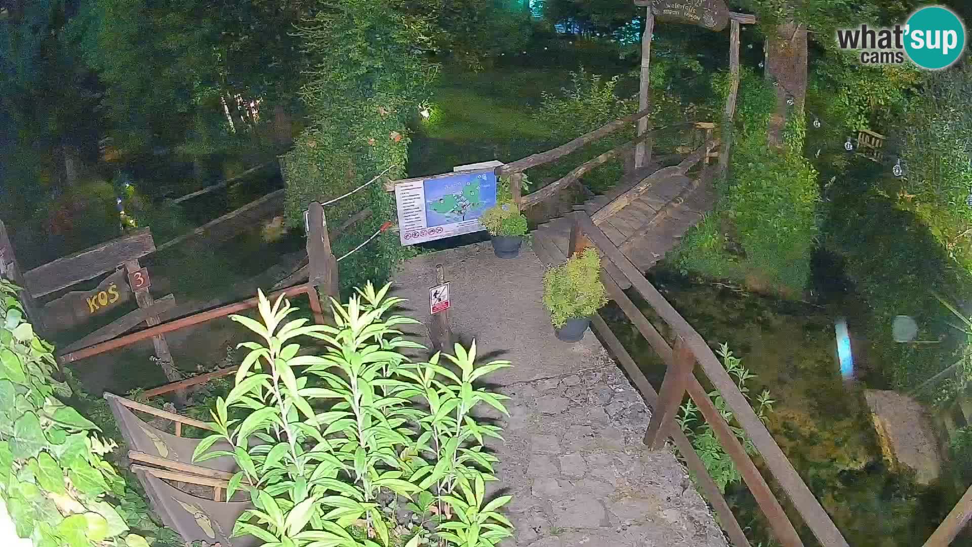 Seen auf dem Fluss Slunjčica in Rastoke