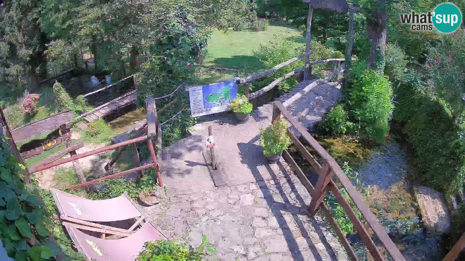 Seen auf dem Fluss Slunjčica in Rastoke
