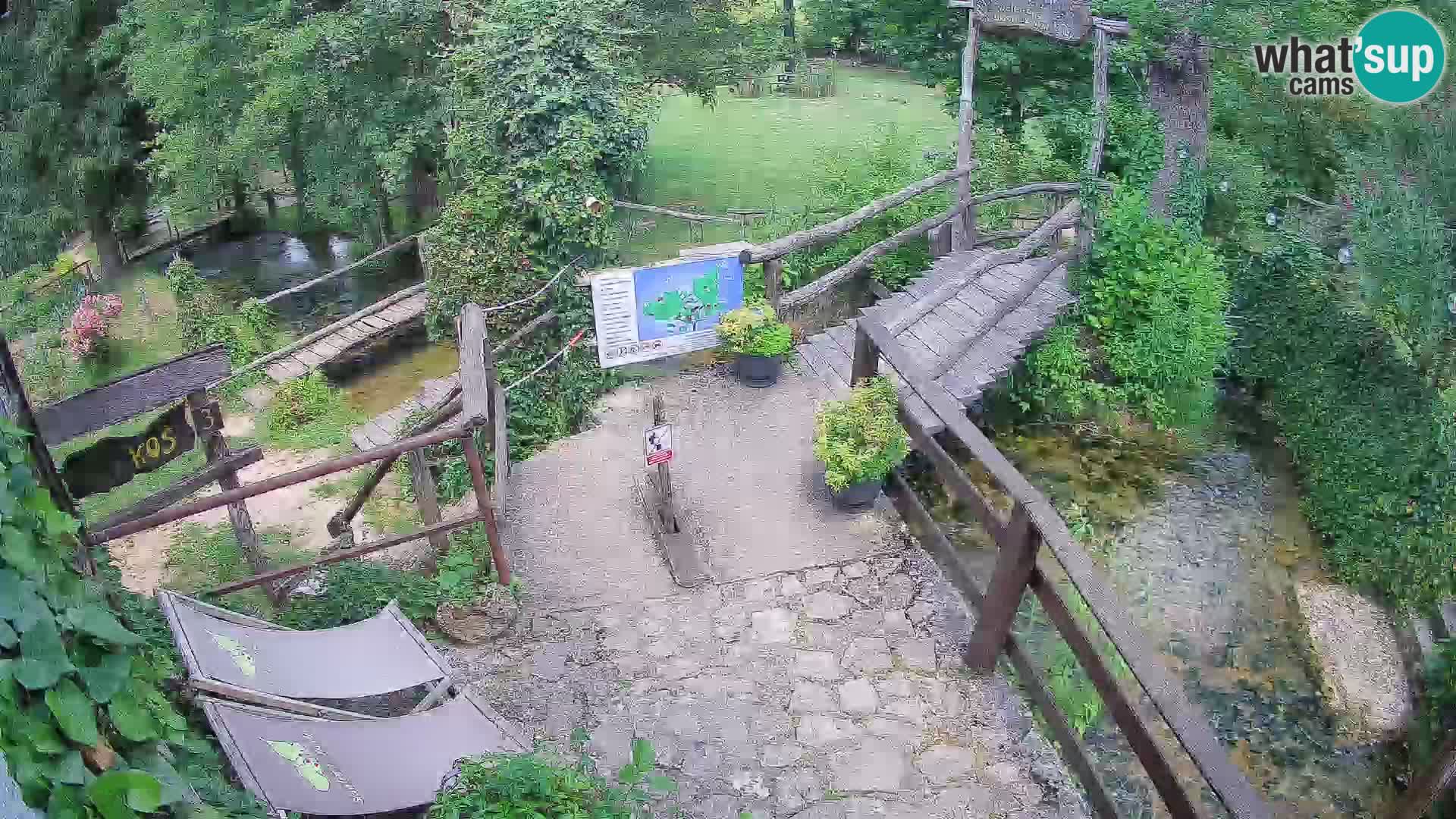 Seen auf dem Fluss Slunjčica in Rastoke