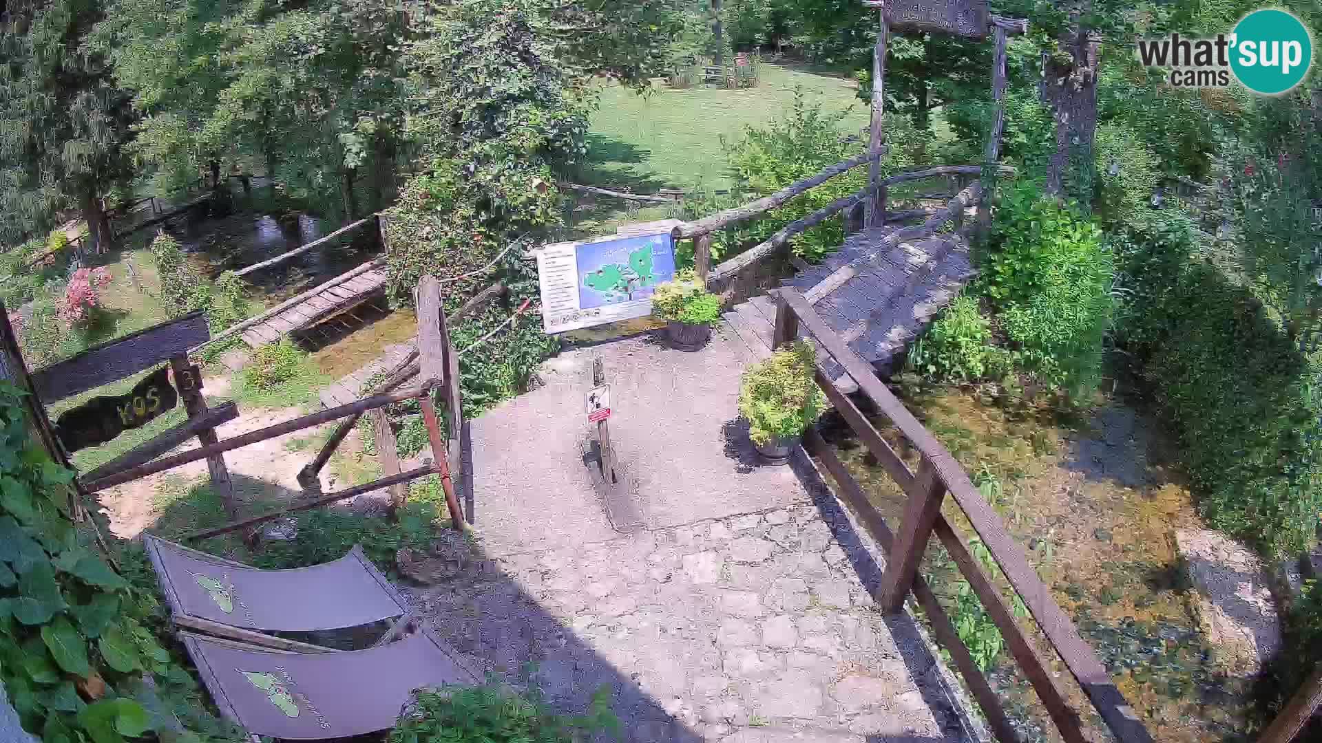 Seen auf dem Fluss Slunjčica in Rastoke