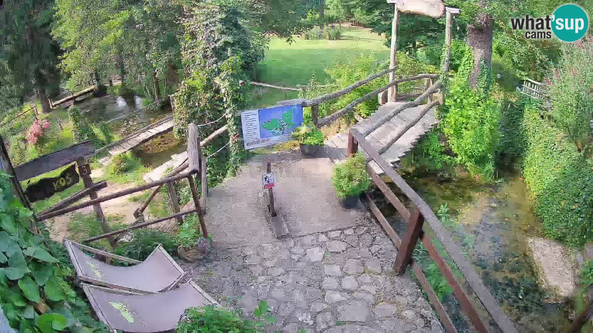 Seen auf dem Fluss Slunjčica in Rastoke