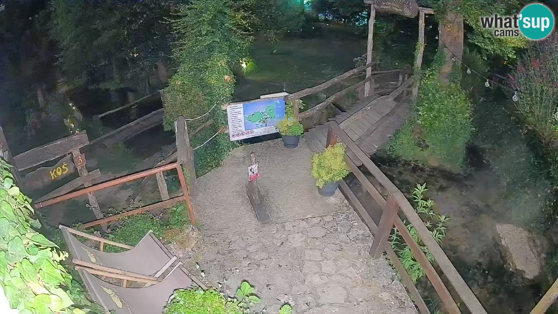 lagos en el río Slunjčica en Rastoke
