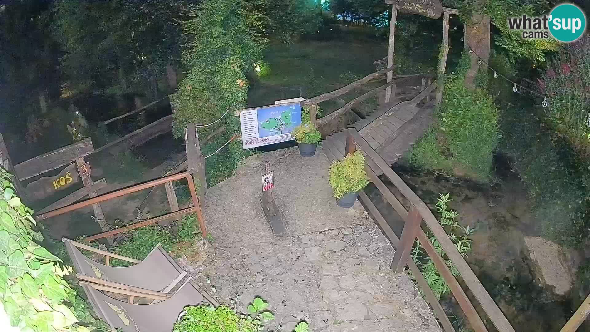 lagos en el río Slunjčica en Rastoke
