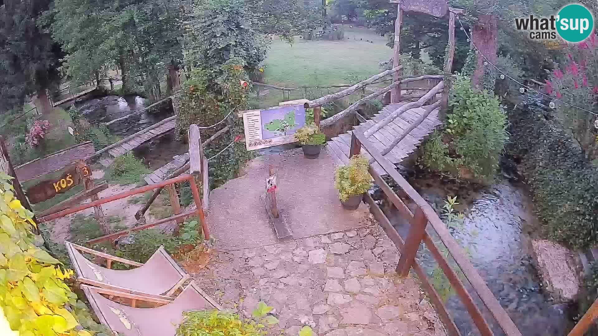 lagos en el río Slunjčica en Rastoke