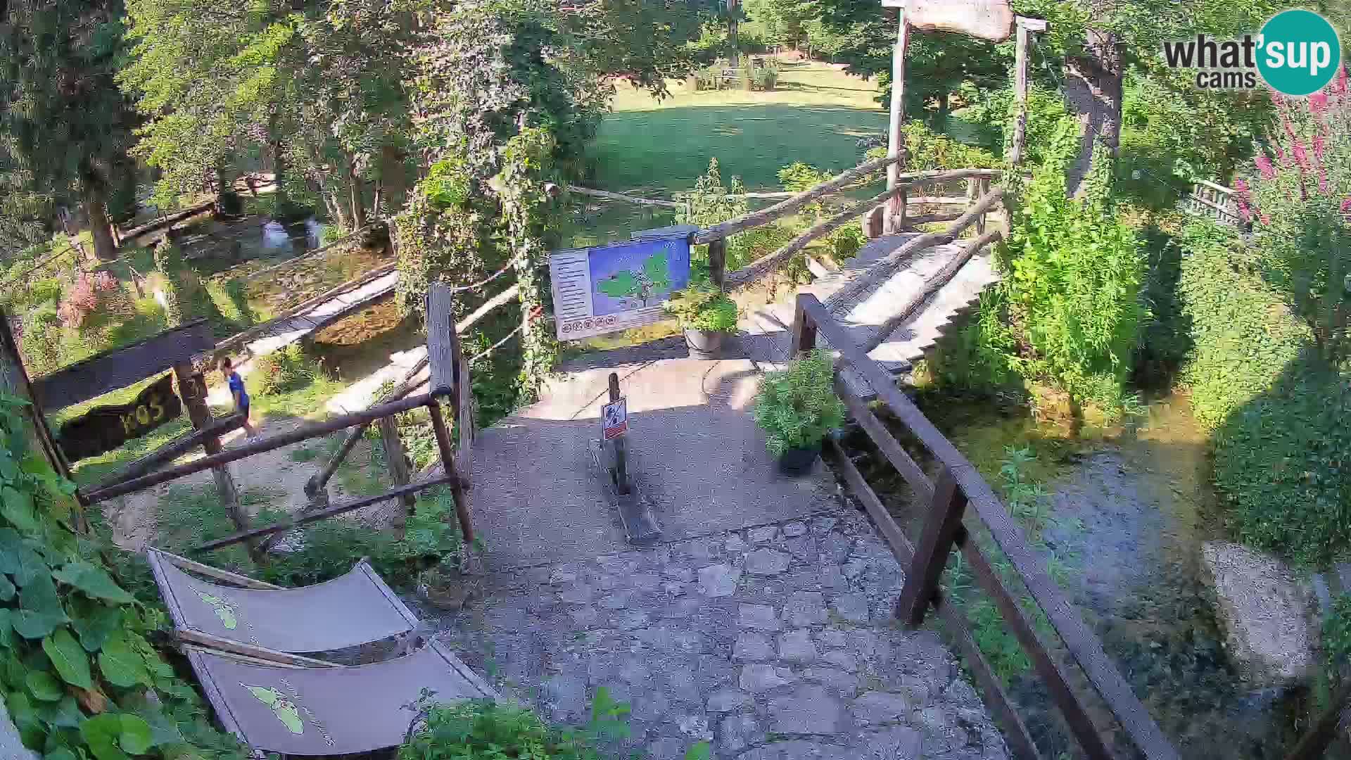 Seen auf dem Fluss Slunjčica in Rastoke