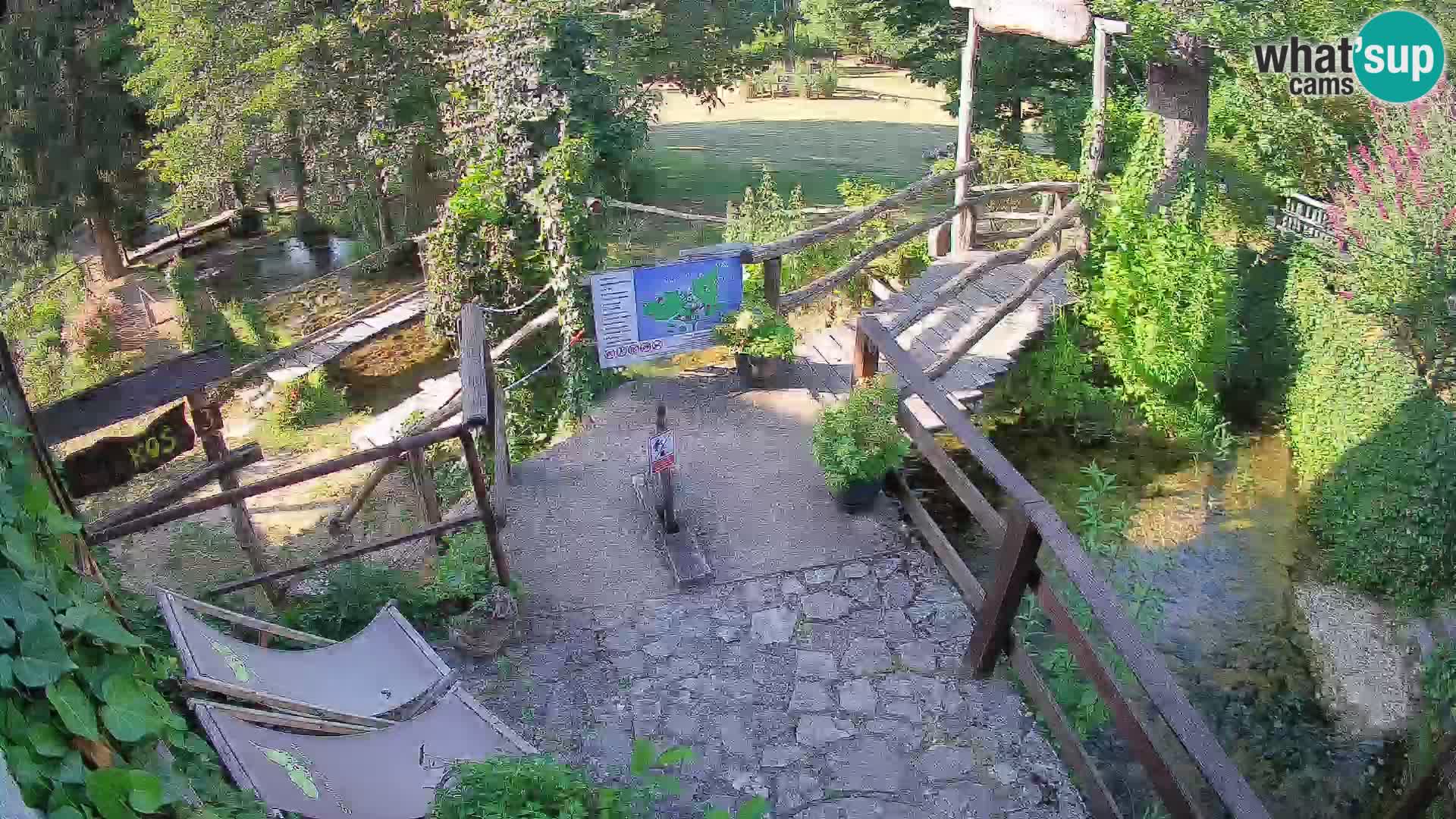 Seen auf dem Fluss Slunjčica in Rastoke