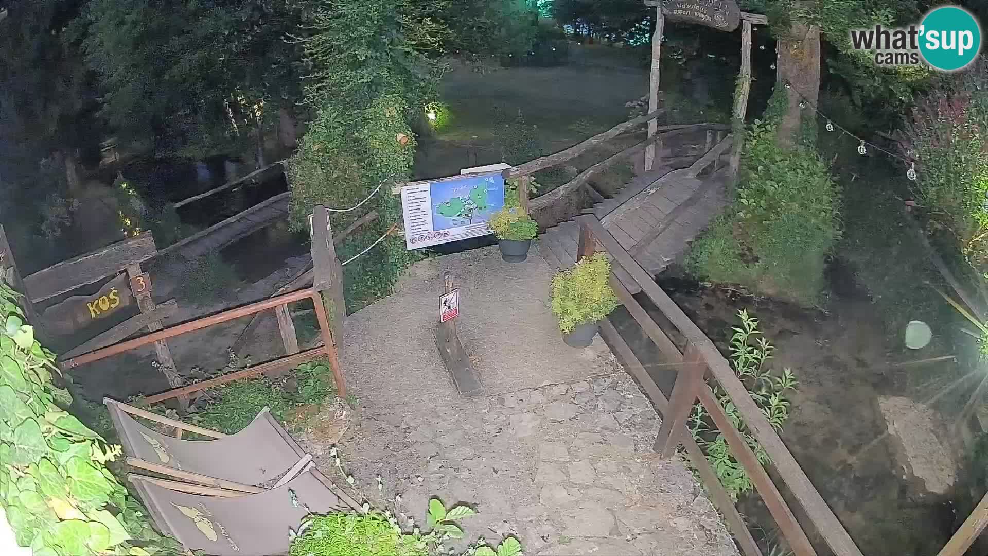 Seen auf dem Fluss Slunjčica in Rastoke