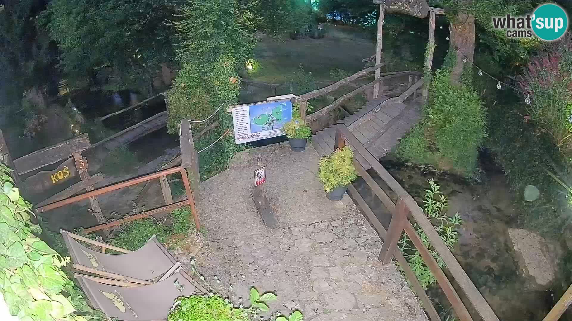 Seen auf dem Fluss Slunjčica in Rastoke