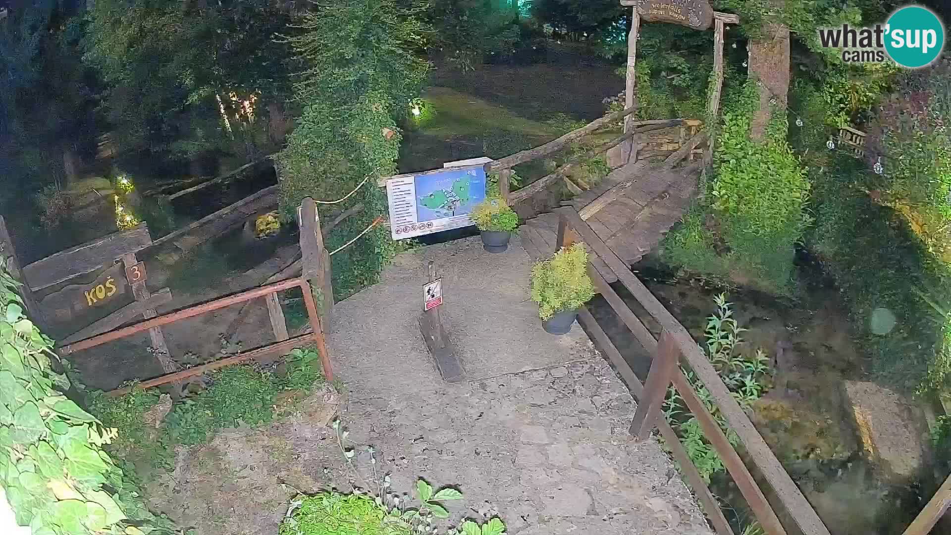 Seen auf dem Fluss Slunjčica in Rastoke