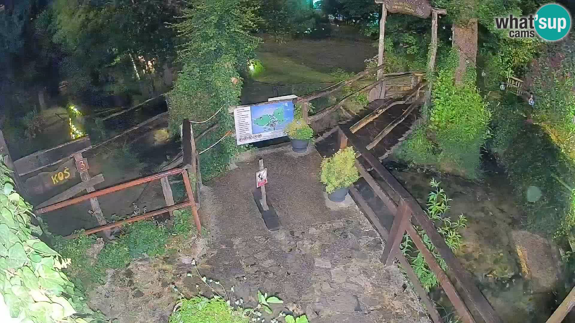 Seen auf dem Fluss Slunjčica in Rastoke