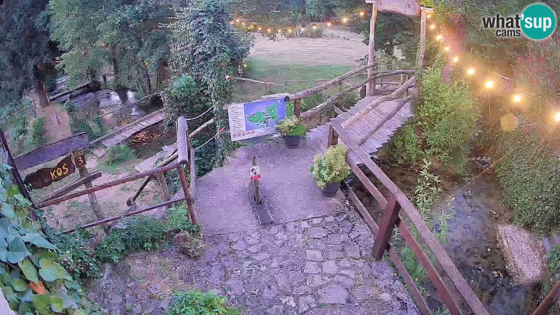 Seen auf dem Fluss Slunjčica in Rastoke