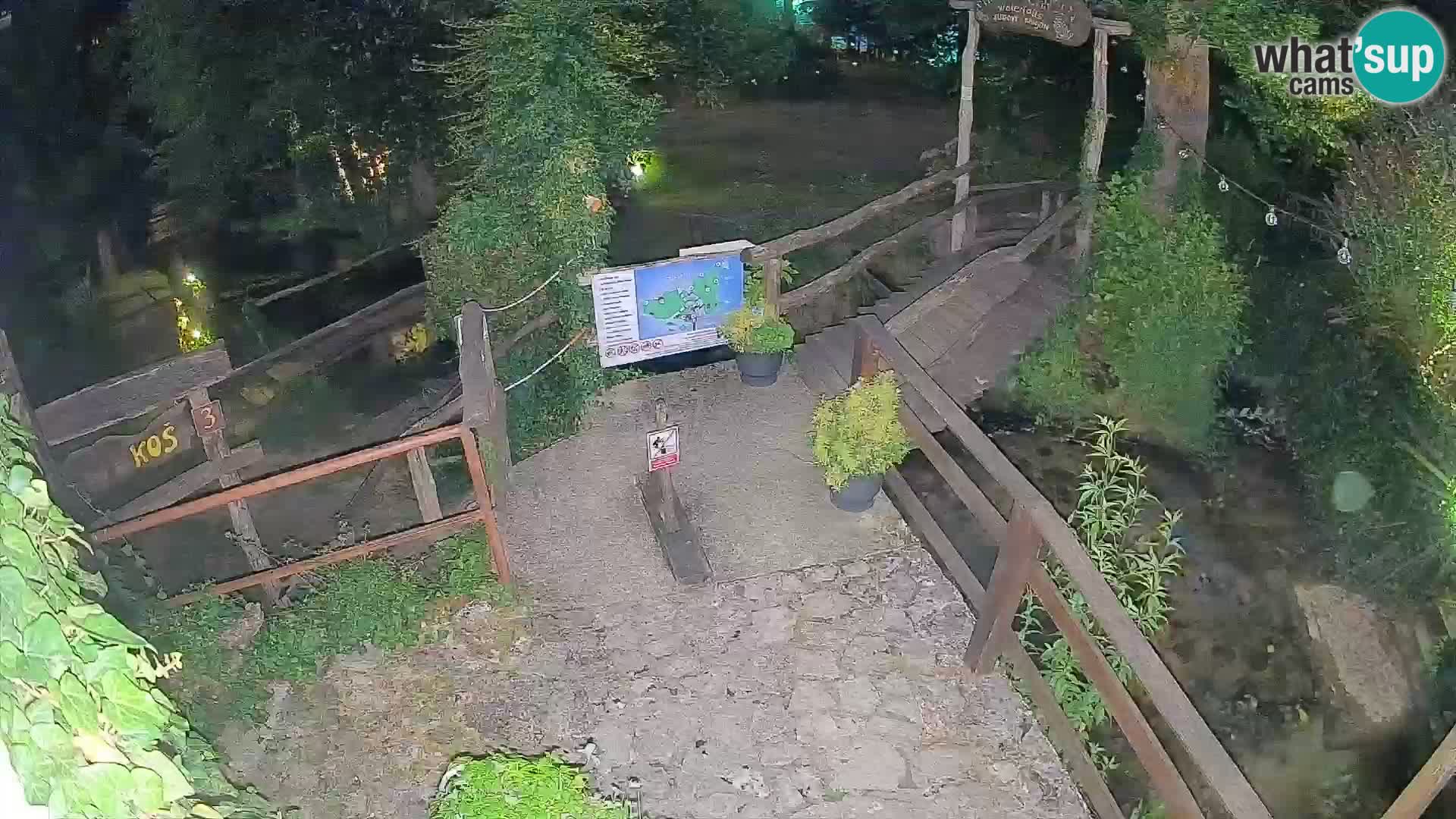 Seen auf dem Fluss Slunjčica in Rastoke