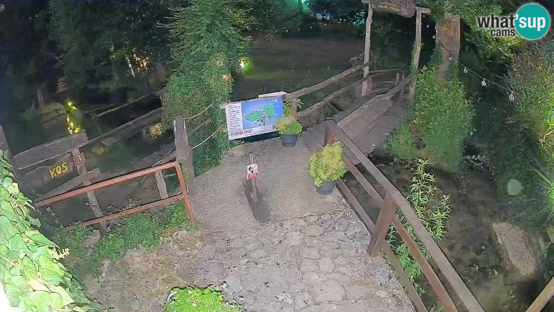Seen auf dem Fluss Slunjčica in Rastoke