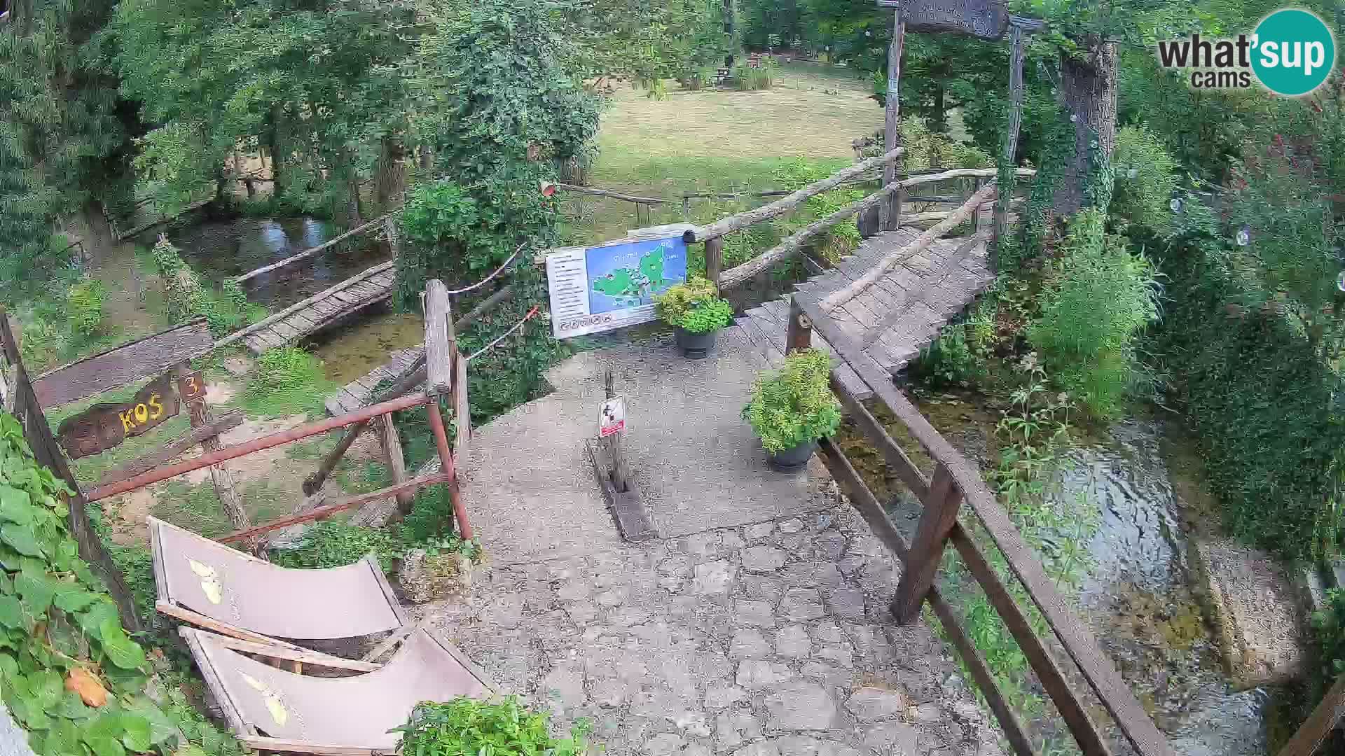 Jezera na reki Slunjčica v Rastokah