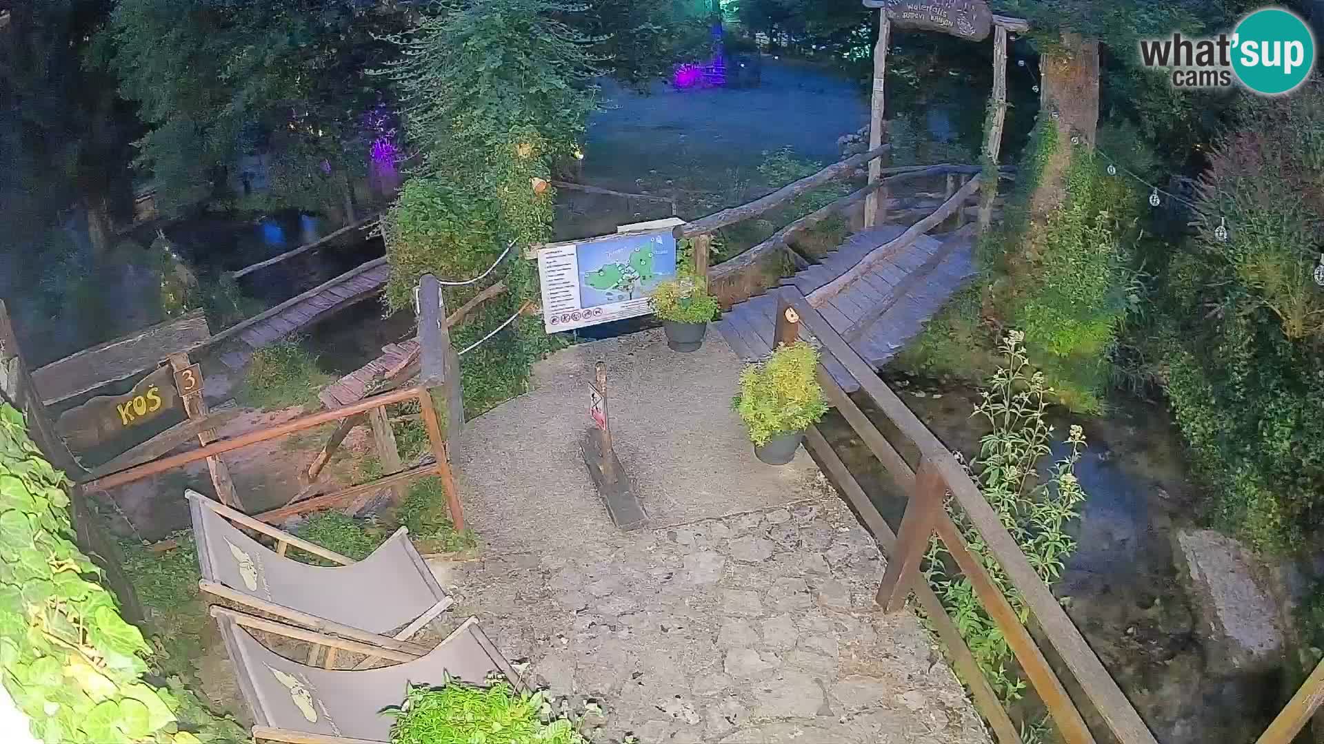Seen auf dem Fluss Slunjčica in Rastoke