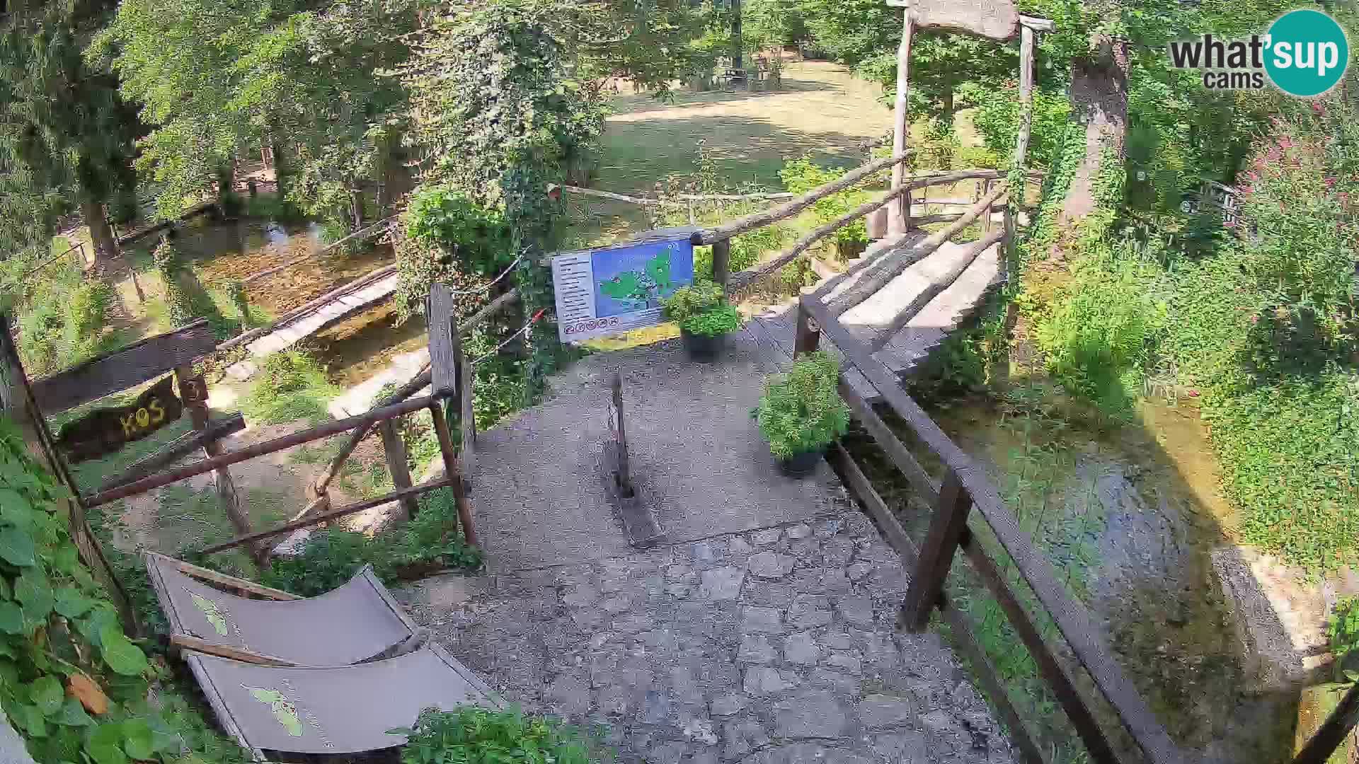 Seen auf dem Fluss Slunjčica in Rastoke