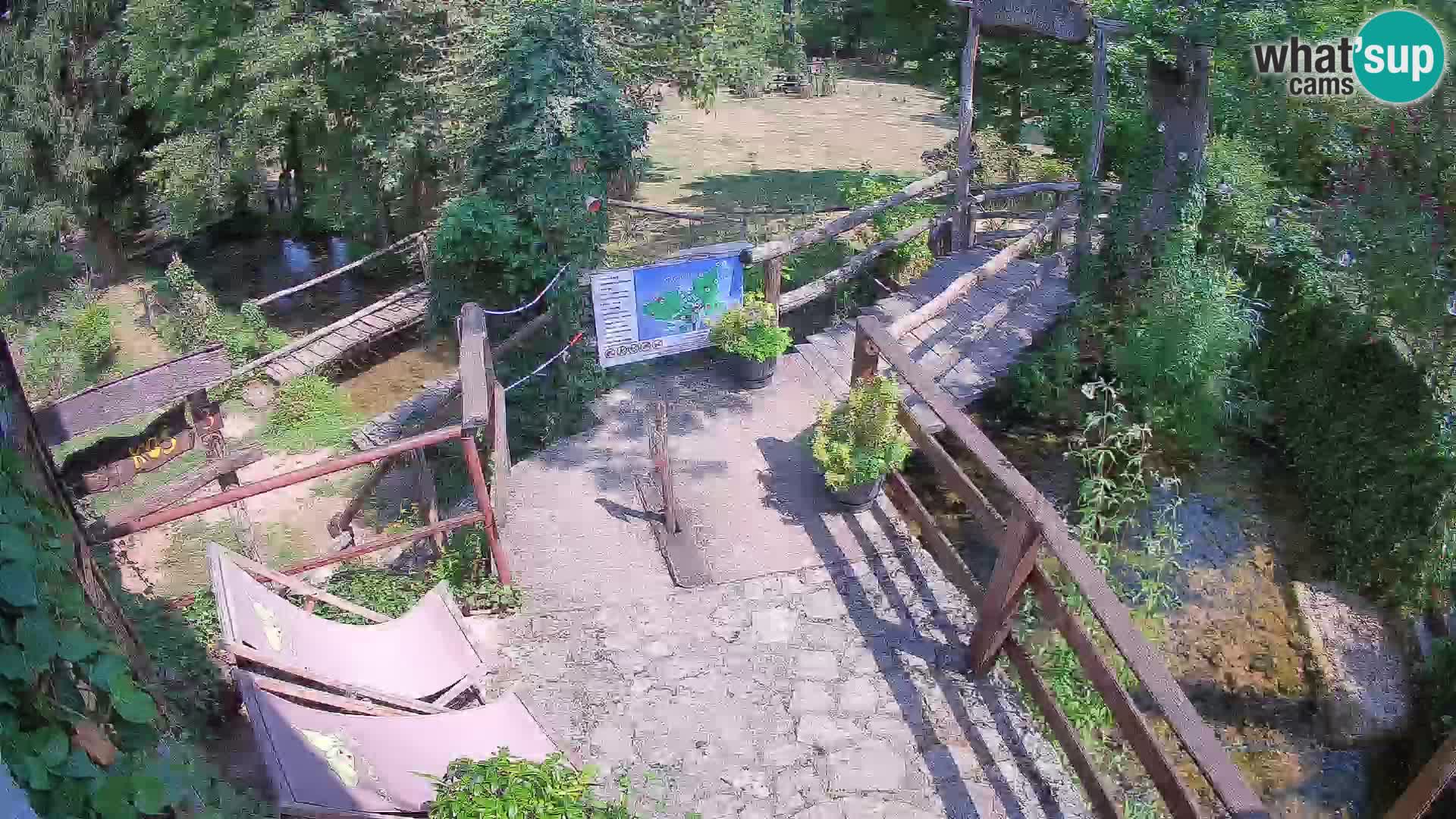 Seen auf dem Fluss Slunjčica in Rastoke