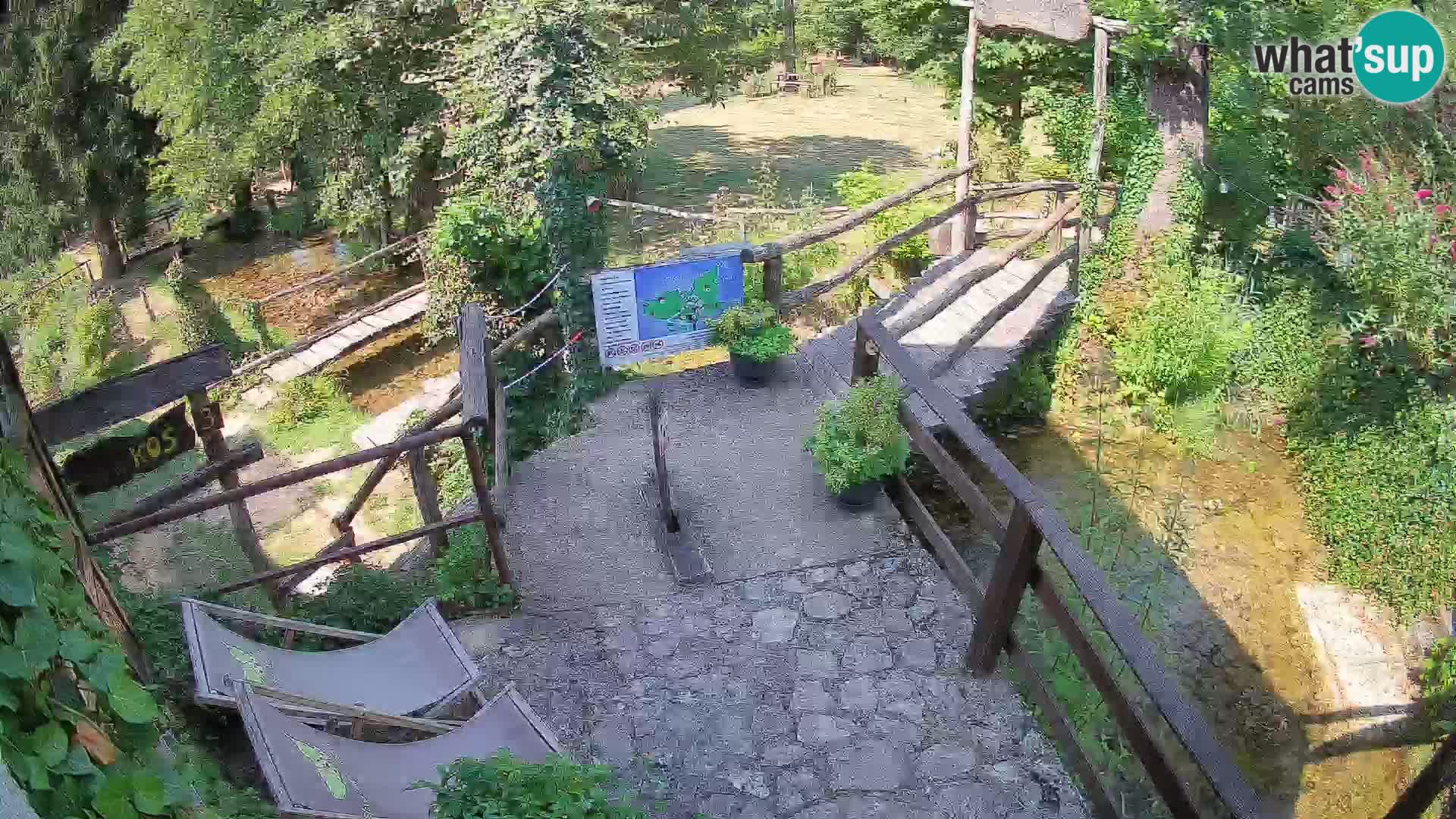 Seen auf dem Fluss Slunjčica in Rastoke