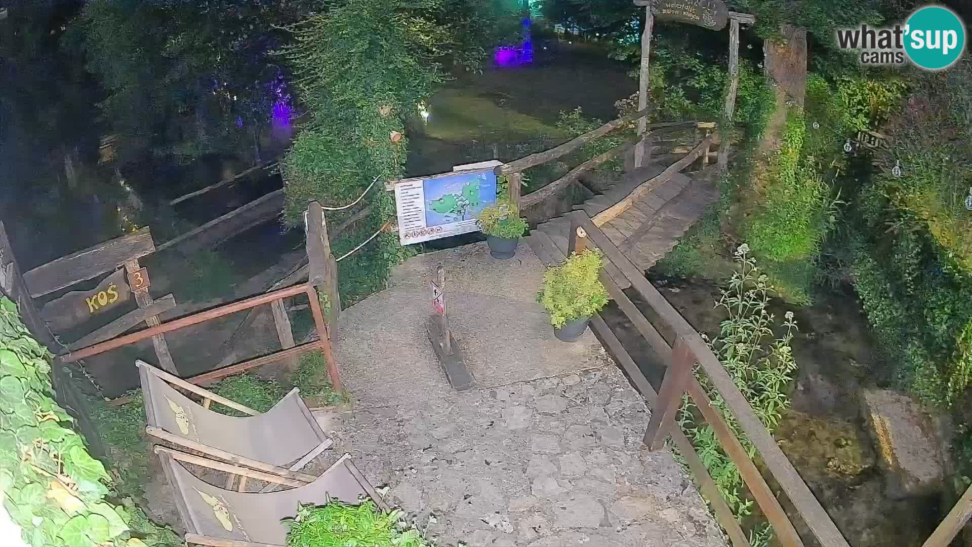 lagos en el río Slunjčica en Rastoke