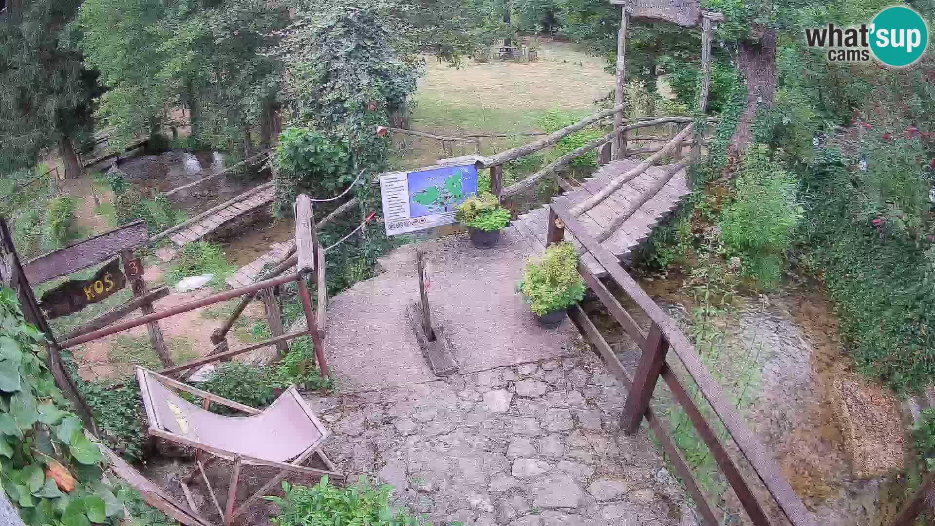 Seen auf dem Fluss Slunjčica in Rastoke