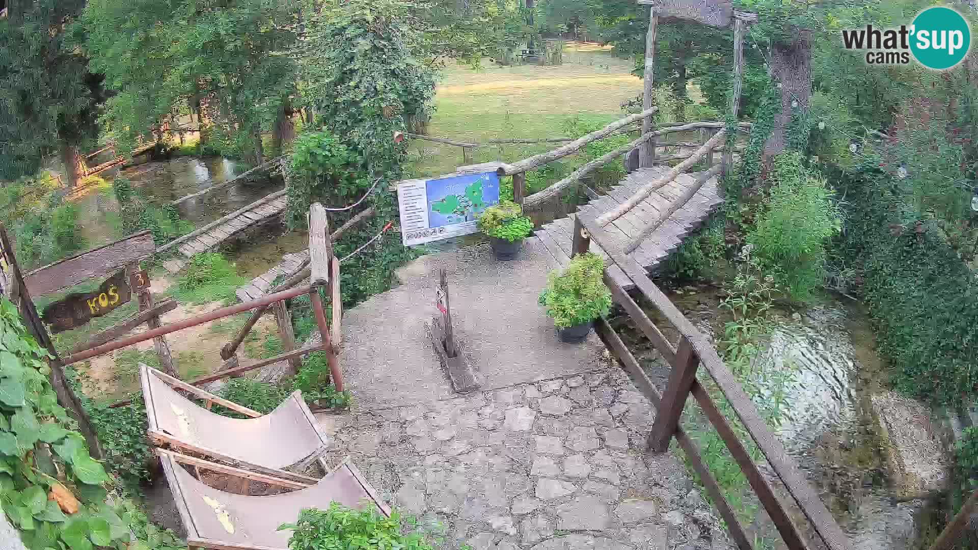 Seen auf dem Fluss Slunjčica in Rastoke