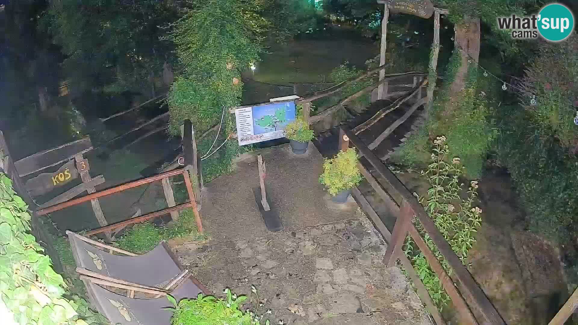 Seen auf dem Fluss Slunjčica in Rastoke