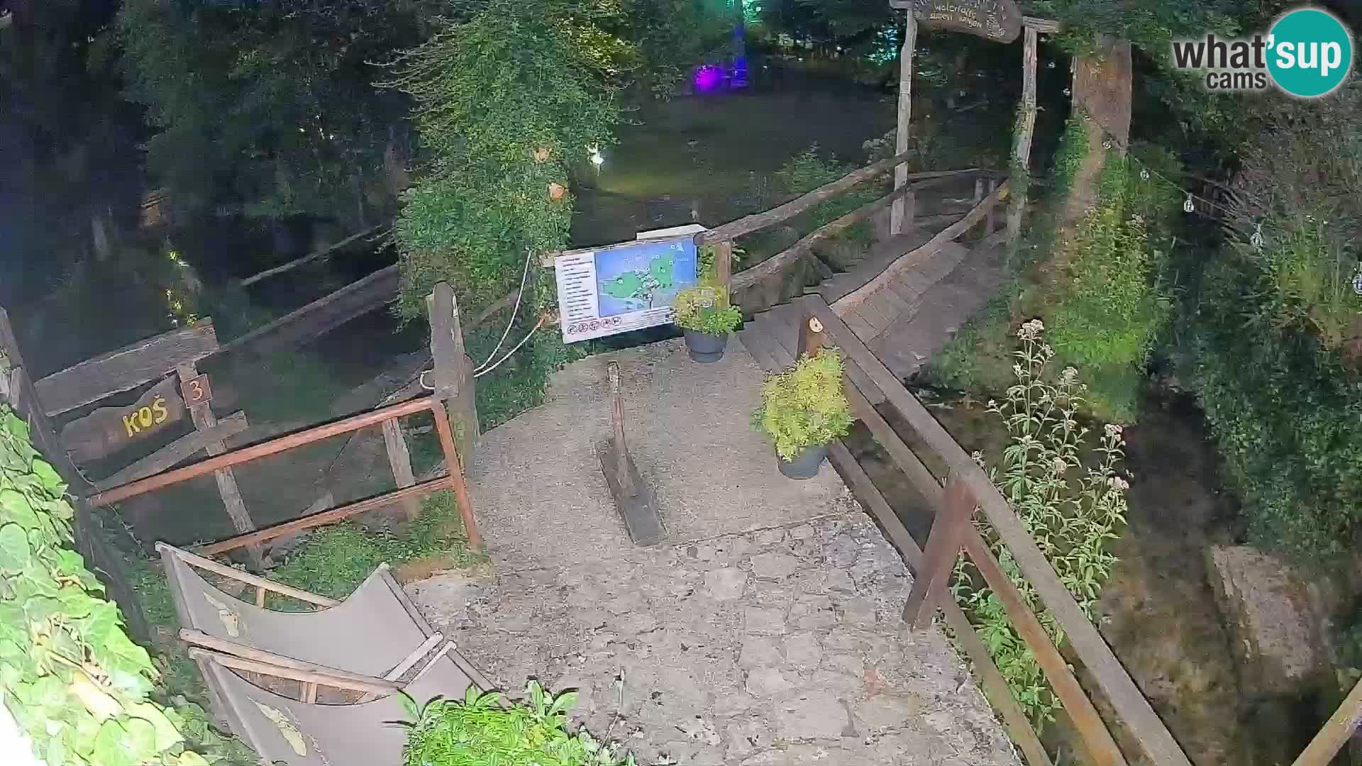 Seen auf dem Fluss Slunjčica in Rastoke