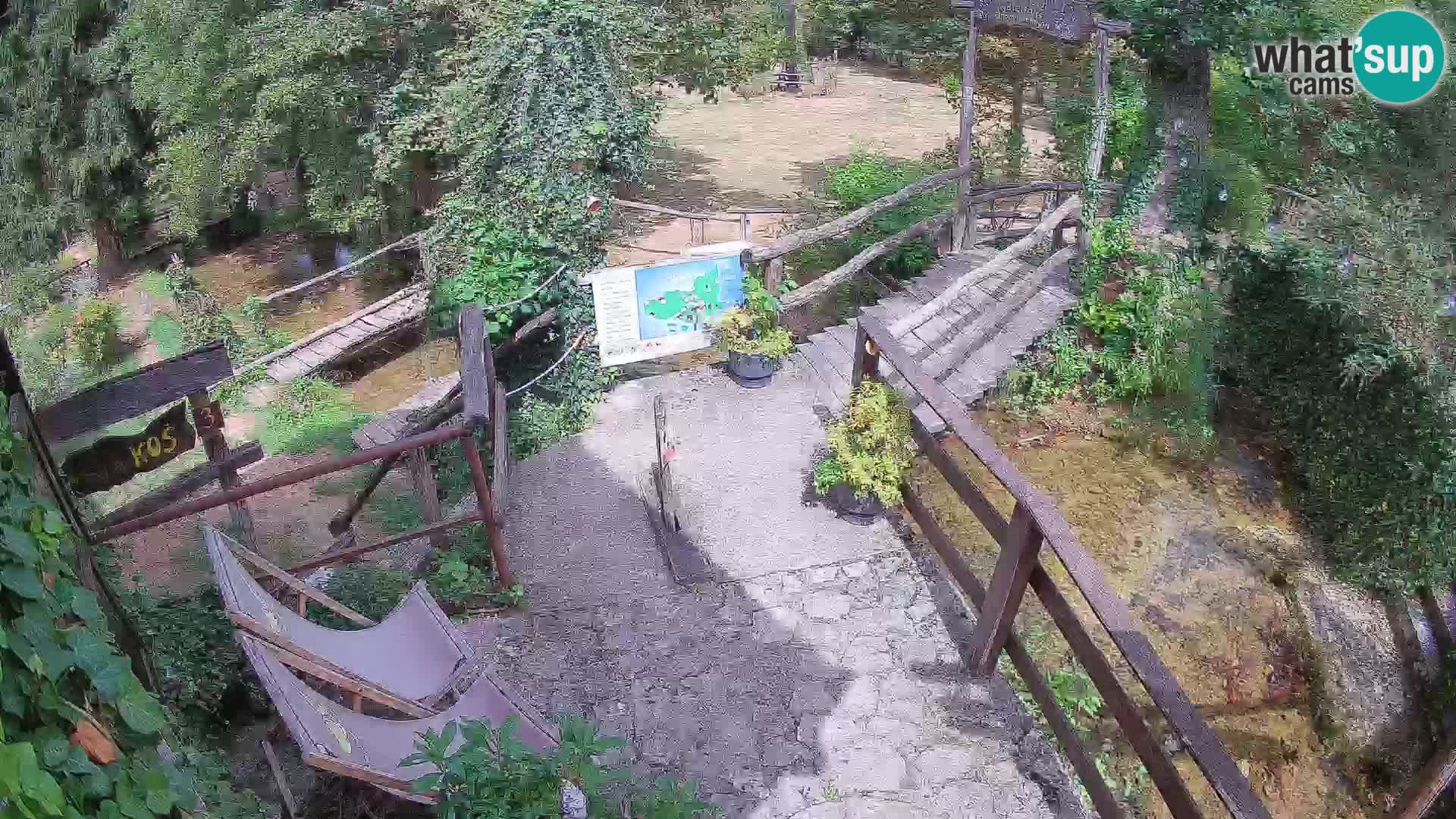 Seen auf dem Fluss Slunjčica in Rastoke