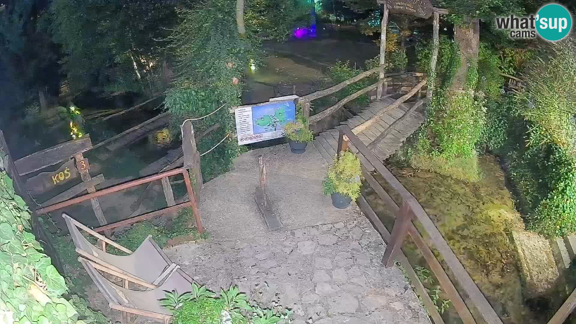 Seen auf dem Fluss Slunjčica in Rastoke