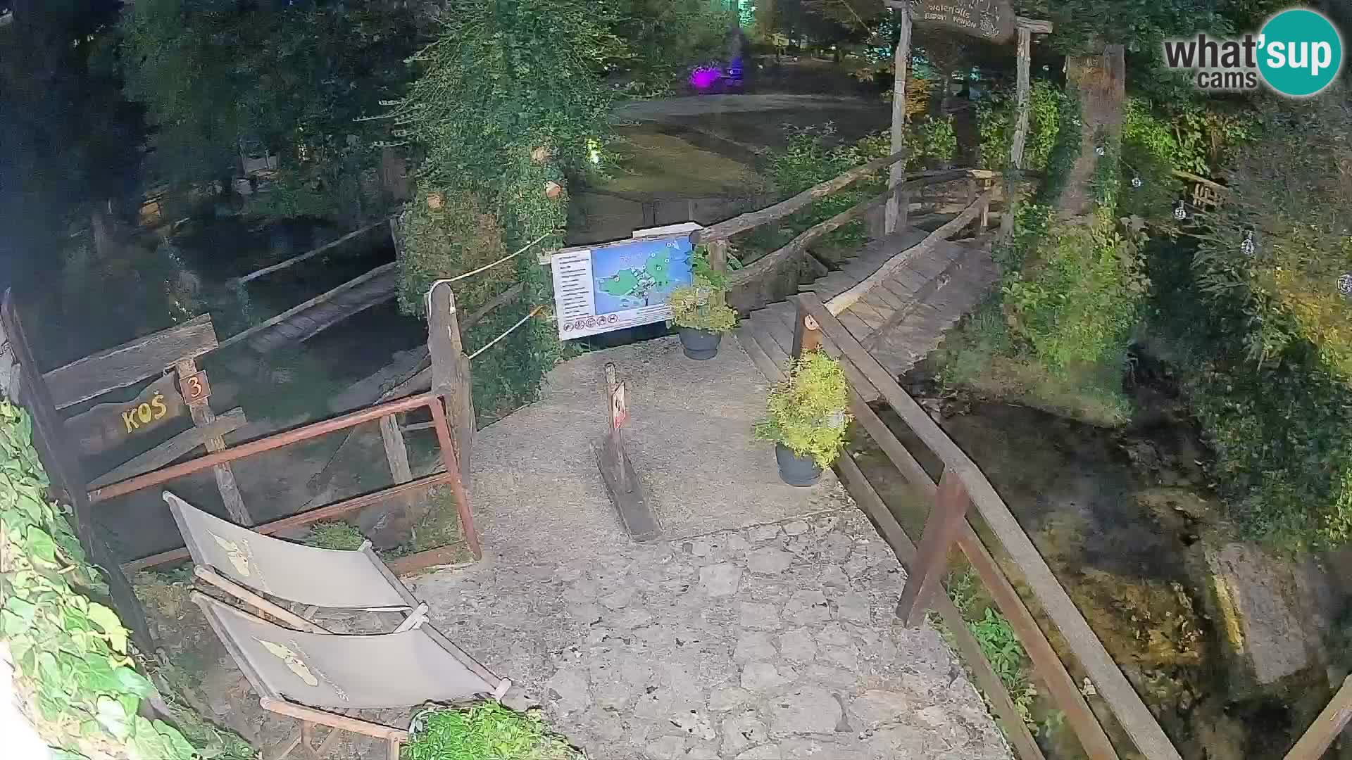 Seen auf dem Fluss Slunjčica in Rastoke