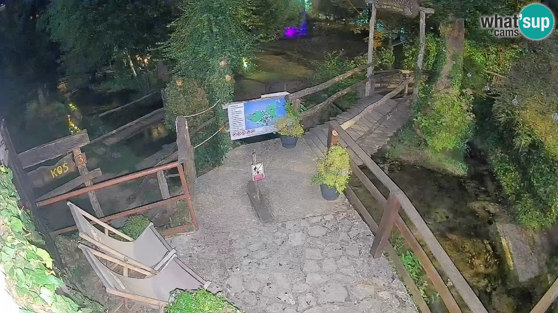 Seen auf dem Fluss Slunjčica in Rastoke