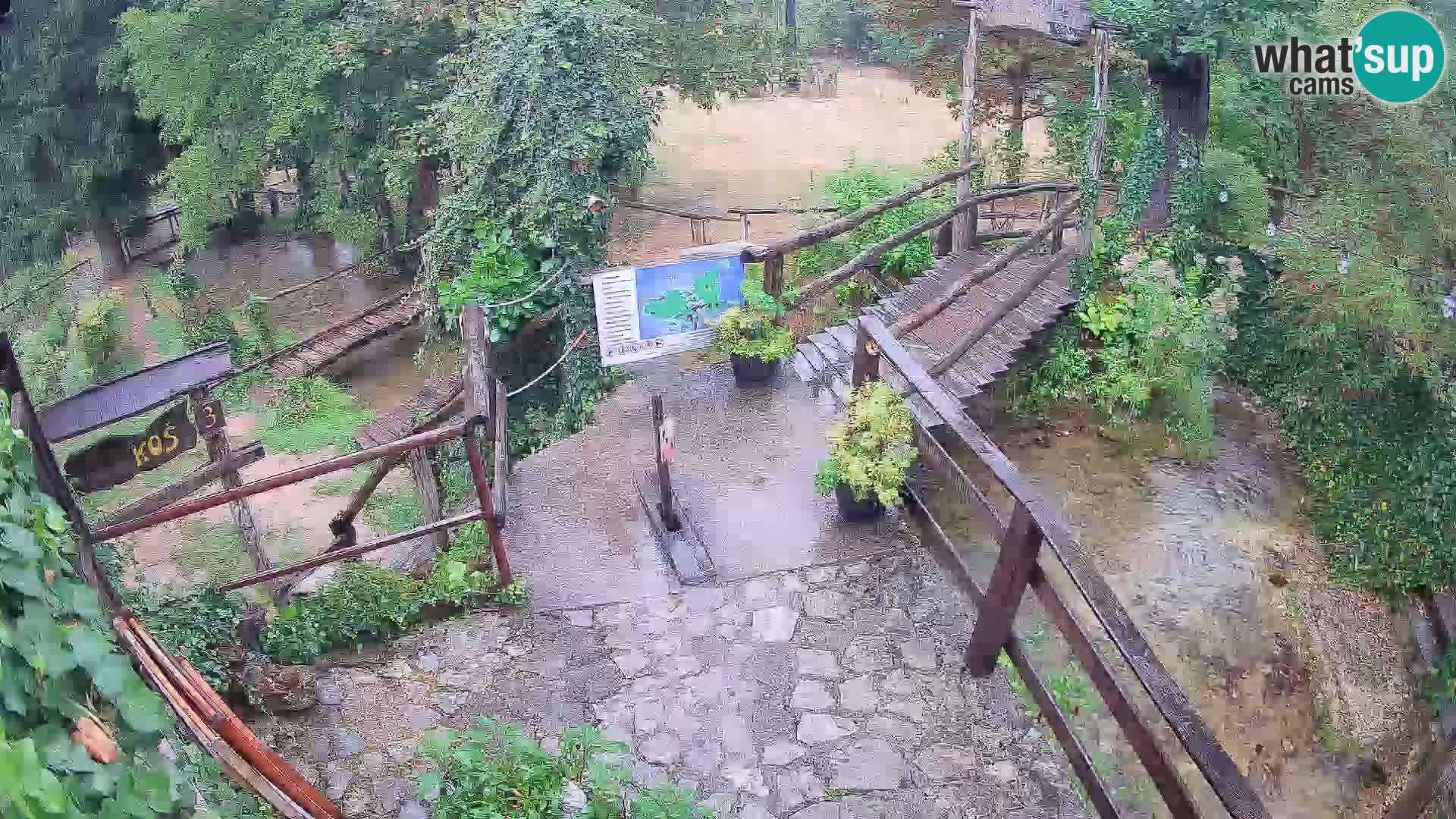 Seen auf dem Fluss Slunjčica in Rastoke