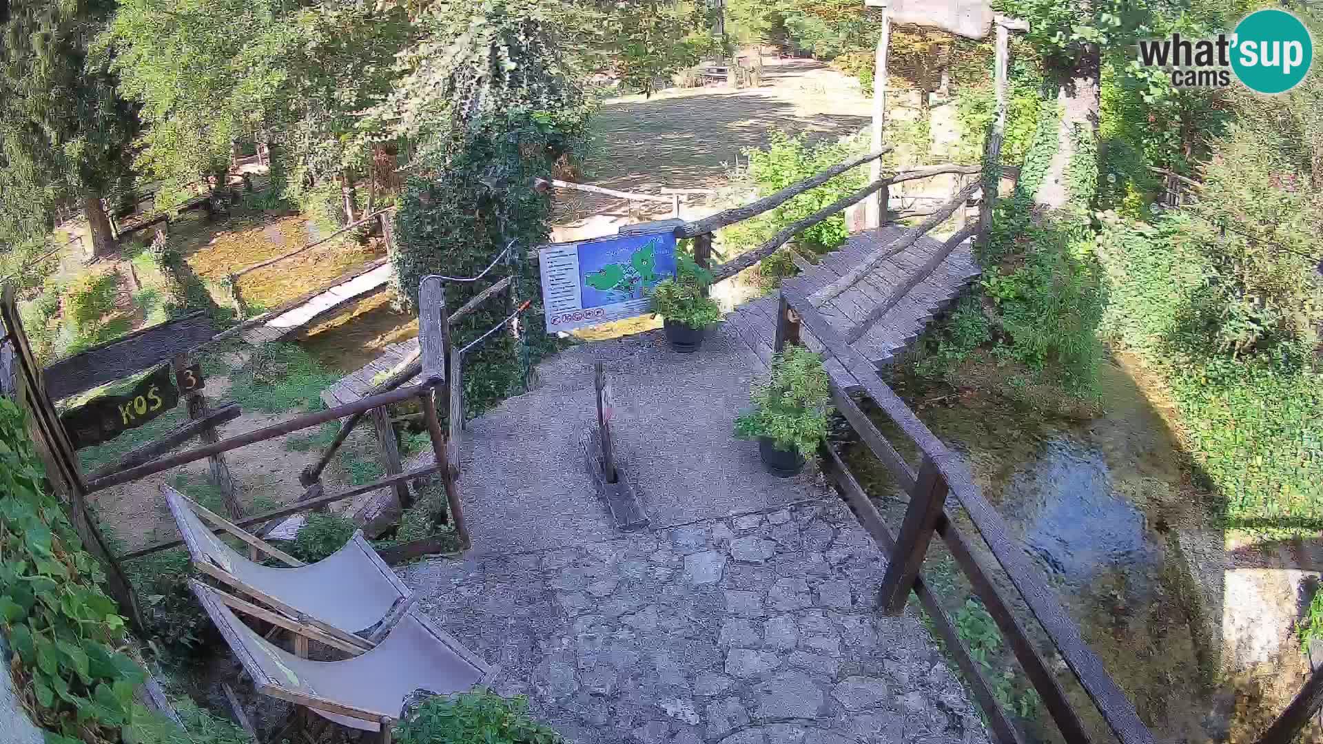 Seen auf dem Fluss Slunjčica in Rastoke