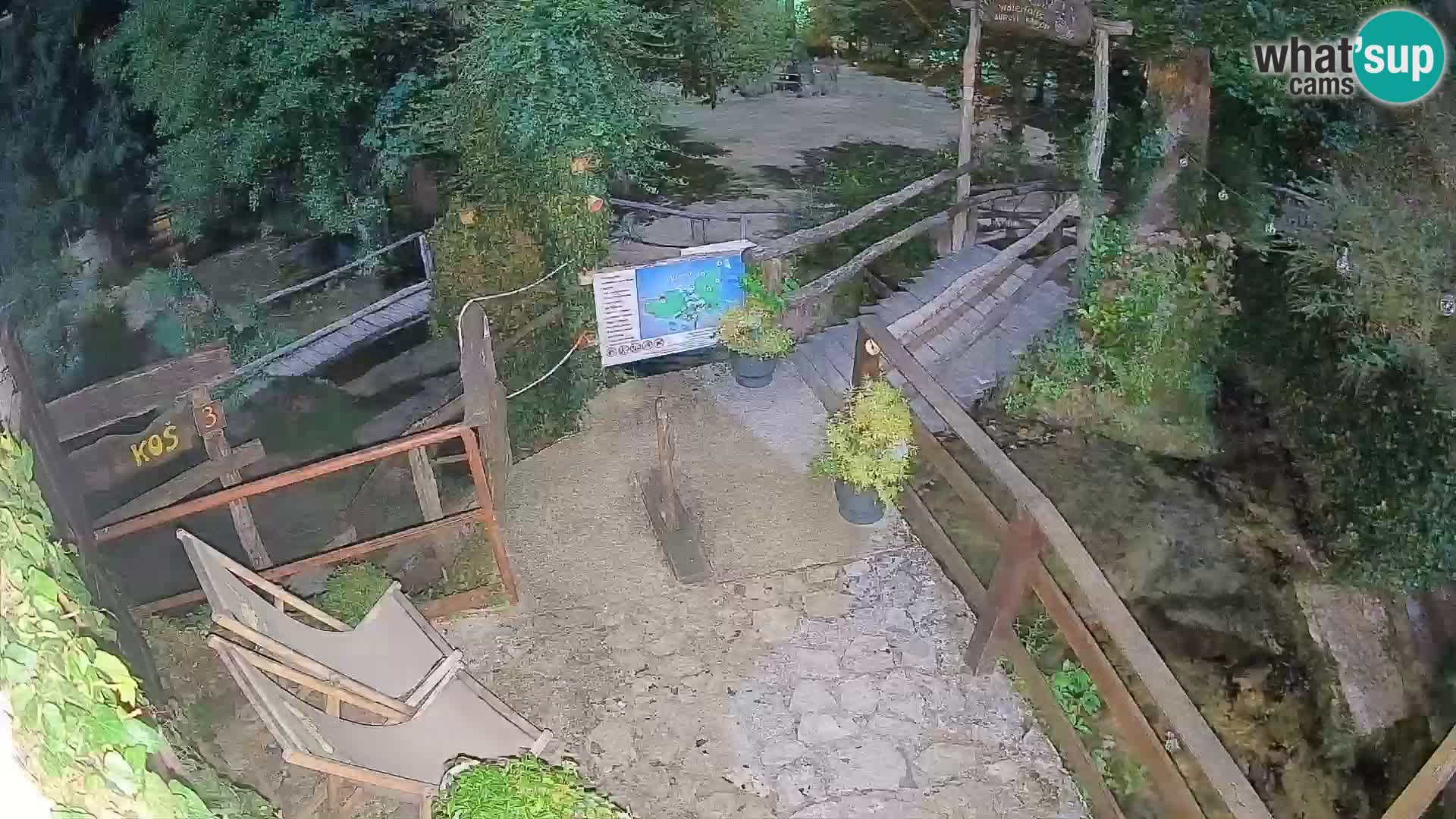 Seen auf dem Fluss Slunjčica in Rastoke