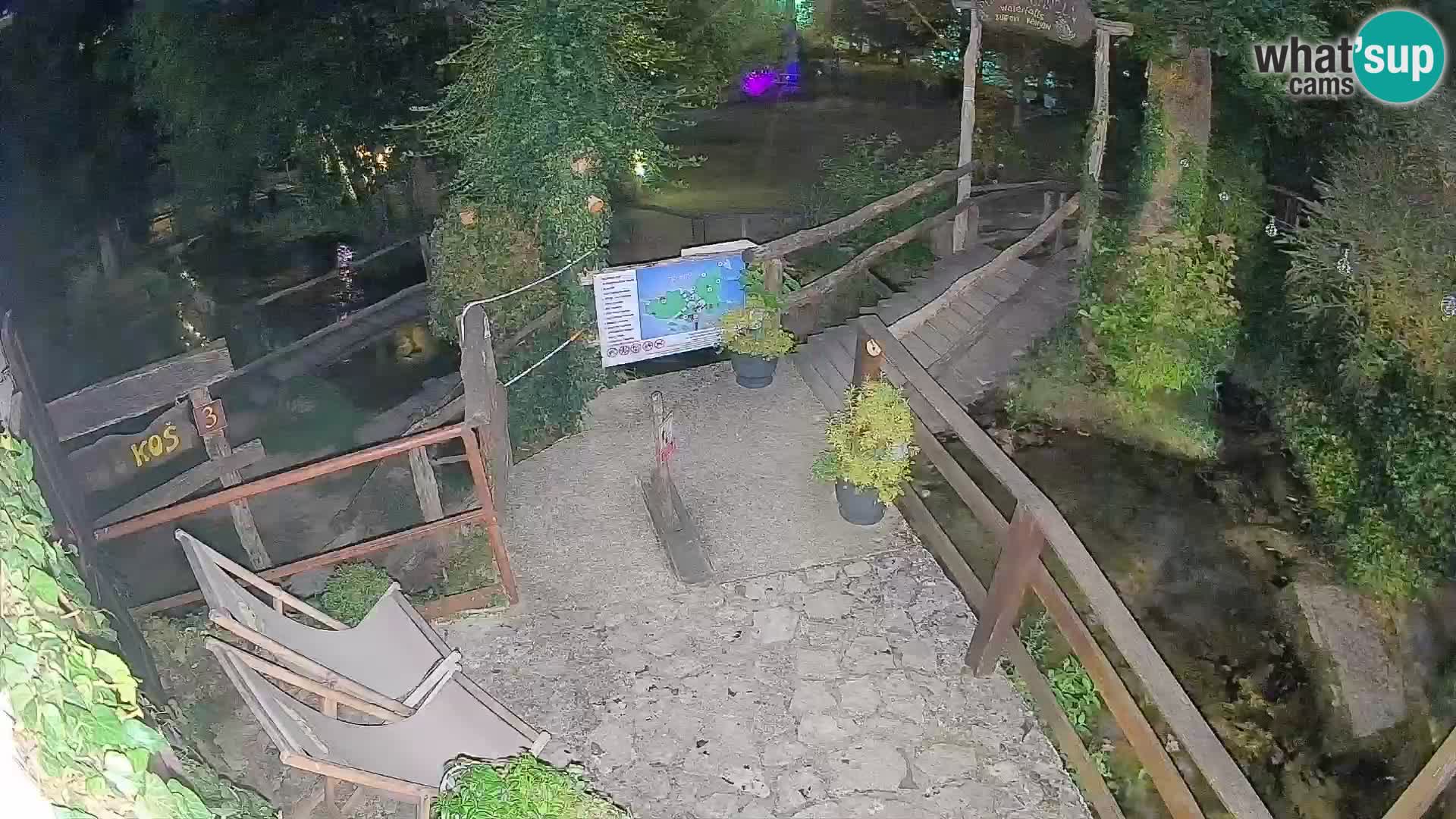 Seen auf dem Fluss Slunjčica in Rastoke