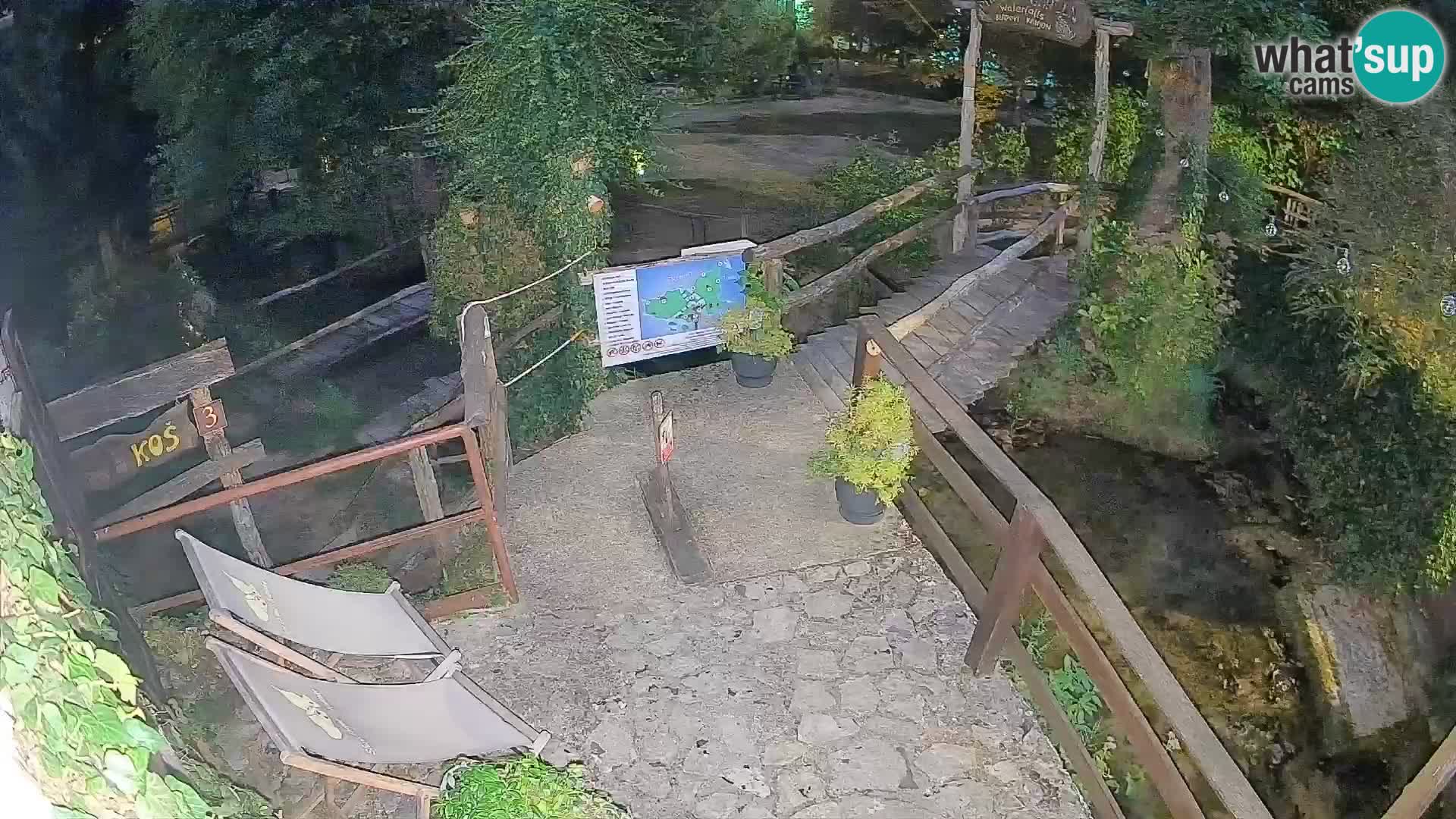 Seen auf dem Fluss Slunjčica in Rastoke