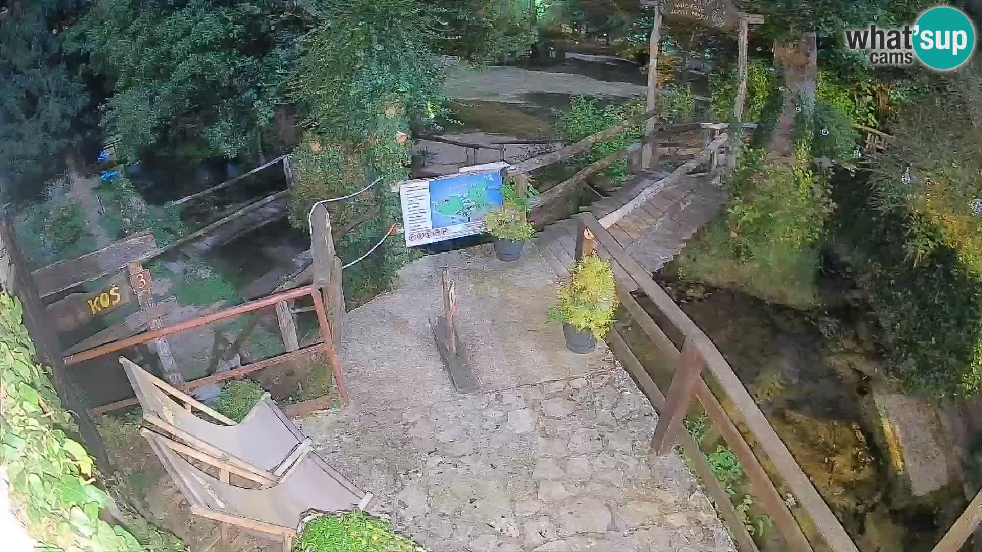 Seen auf dem Fluss Slunjčica in Rastoke