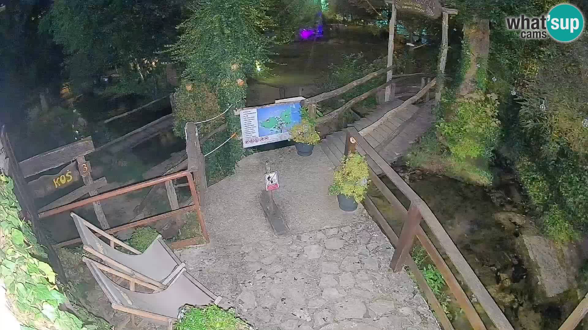 lagos en el río Slunjčica en Rastoke