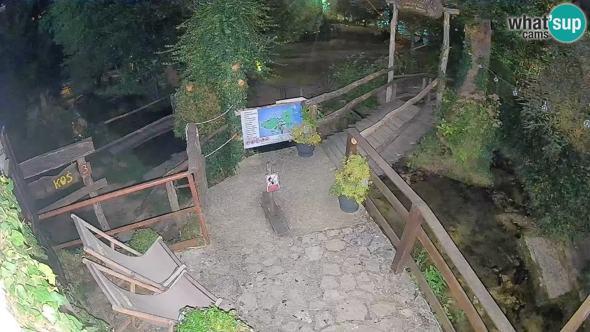 lagos en el río Slunjčica en Rastoke