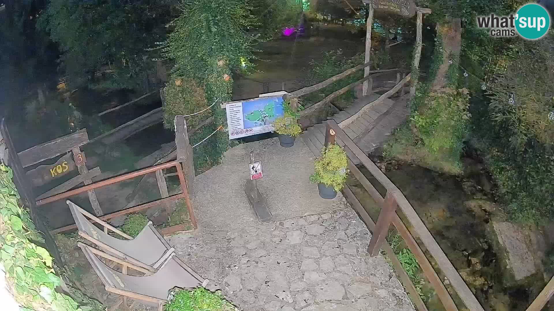 lagos en el río Slunjčica en Rastoke