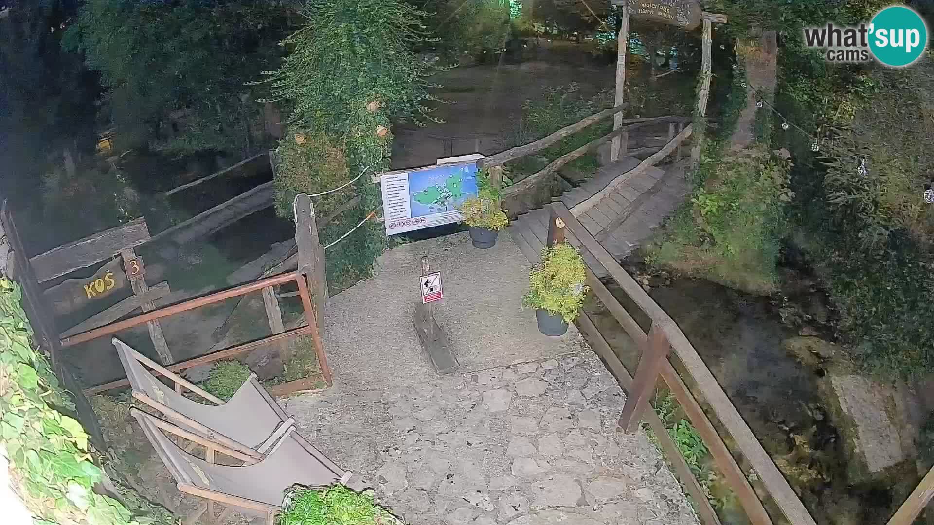 Seen auf dem Fluss Slunjčica in Rastoke