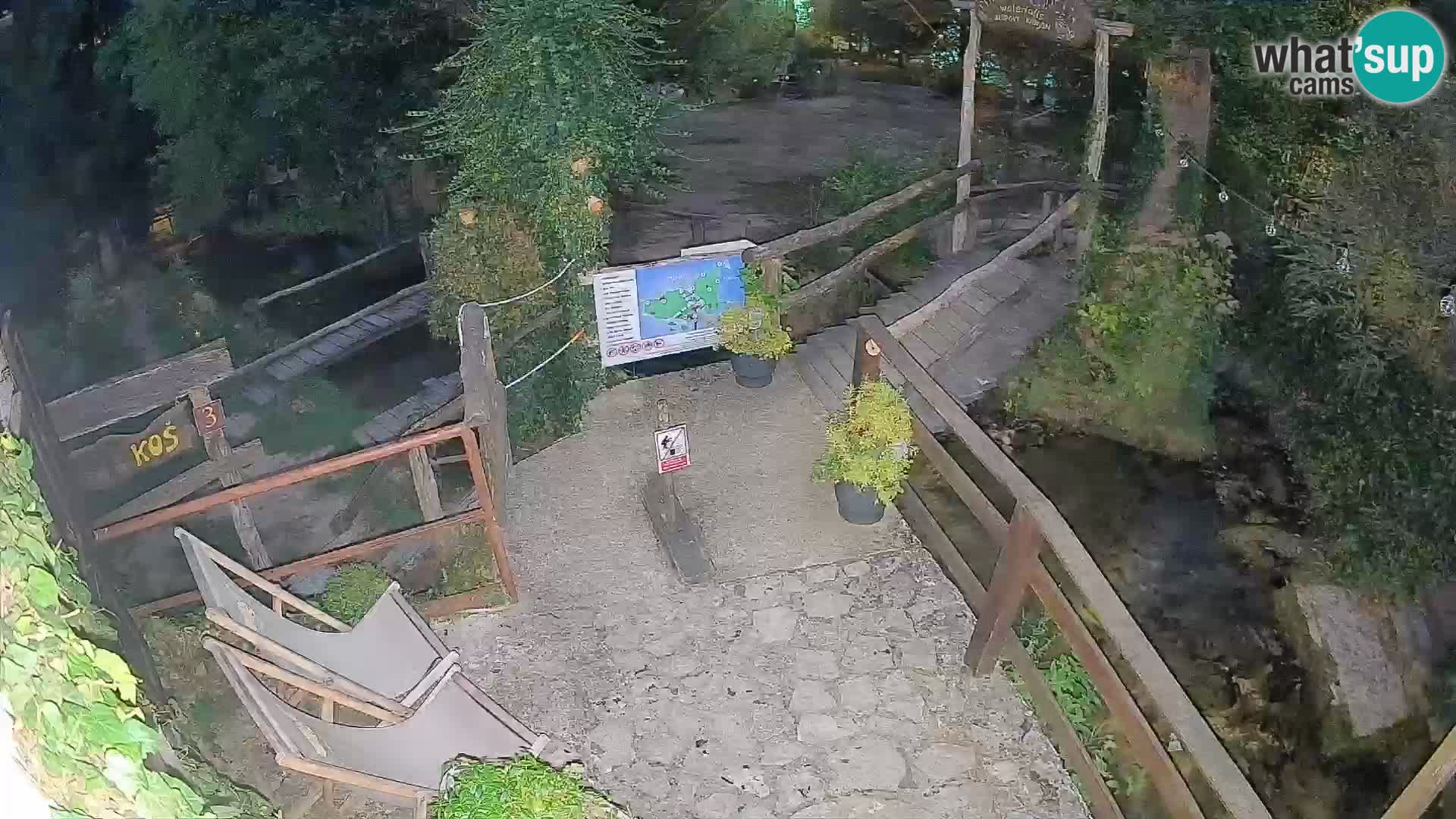Seen auf dem Fluss Slunjčica in Rastoke