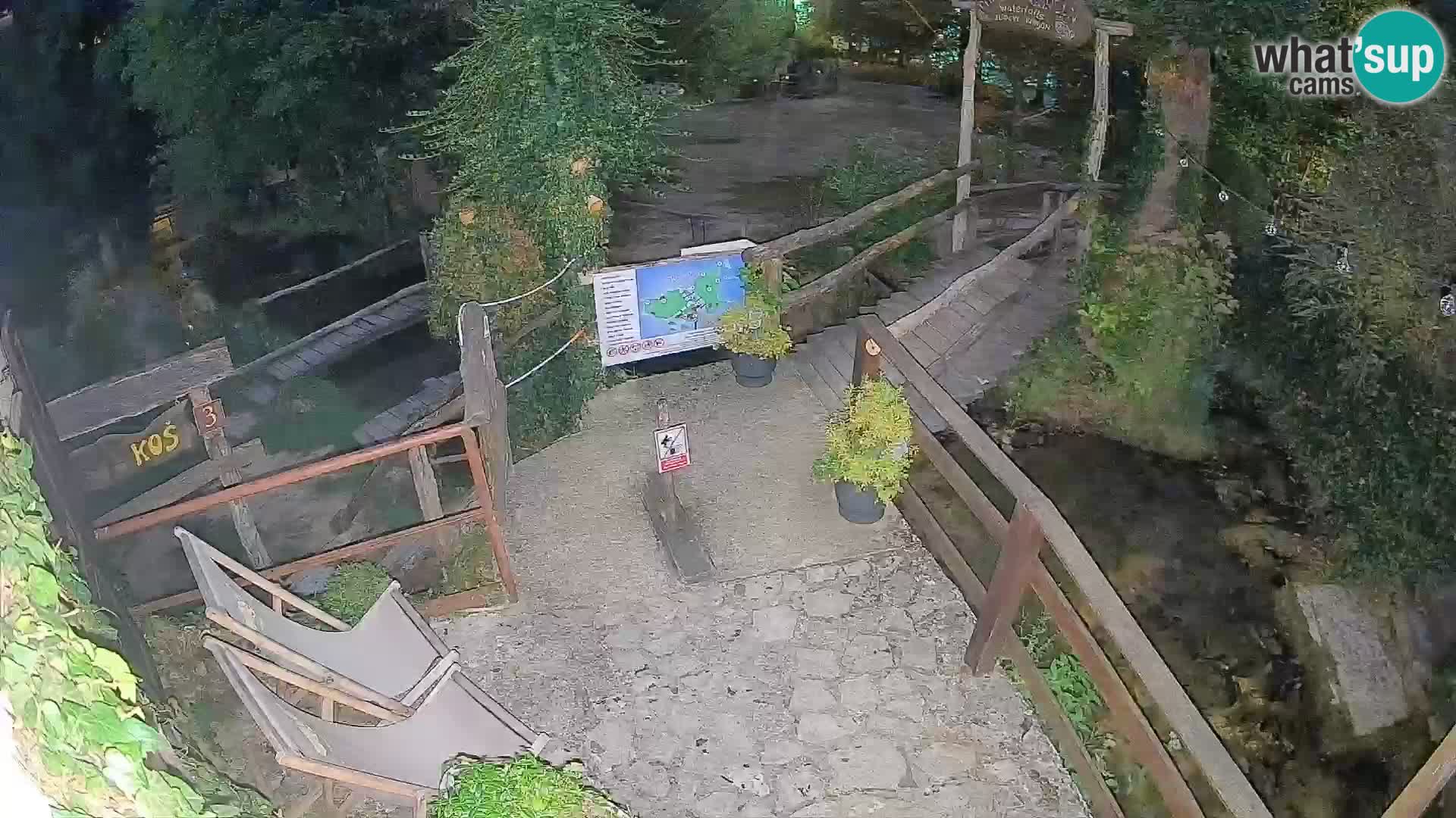 Seen auf dem Fluss Slunjčica in Rastoke