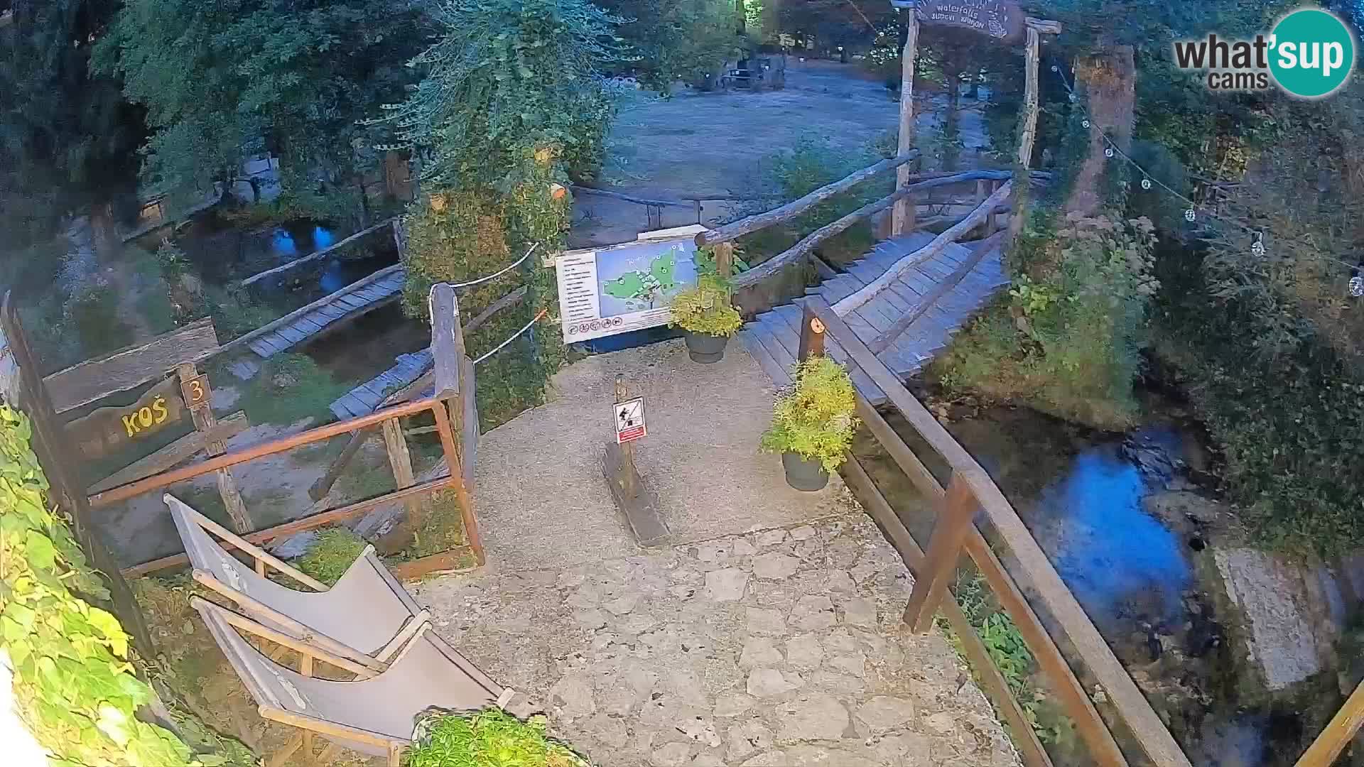 lagos en el río Slunjčica en Rastoke
