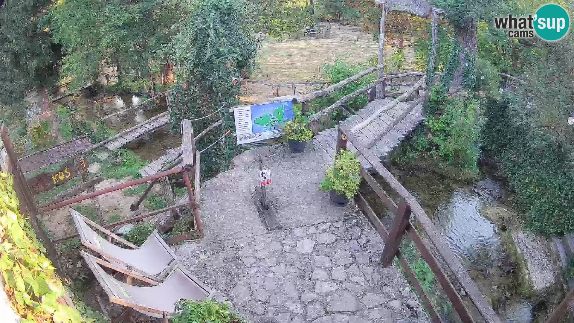Seen auf dem Fluss Slunjčica in Rastoke